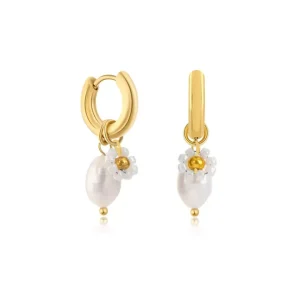 Flower Pearl Earrings