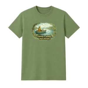 T-skjorte Friluftsliv – Fishing Is Cheaper