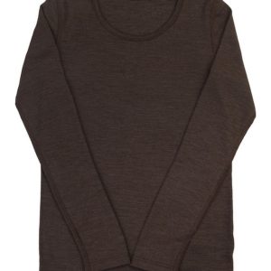 Joha Dame genser ull/silke dark brown
