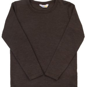 Joha genser barn ull/silke dark brown