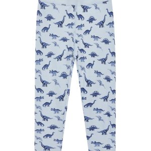 Hust&Claire longs ull/bambusviskose dinosaurer Cloud Blue