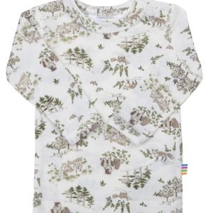 Joha genser ull/silke skogsdyr Off White