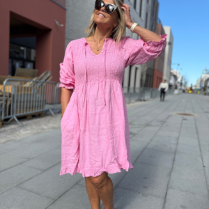 Ella Smock Dress – Pink