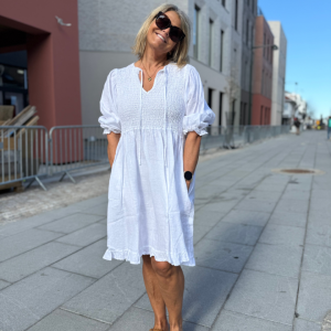 Ella Smock Dress – White