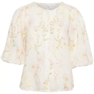 Amalie Blouse – Pink Yellow Flower