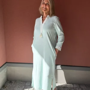Kaftan Long Dress – Blue Mint