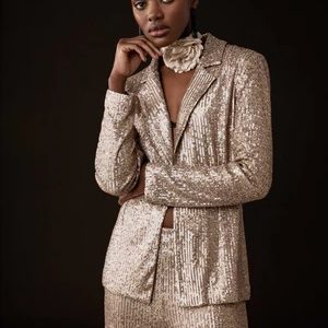 JR Blazer Gold Paljett