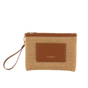 Straw Clutch – Camel