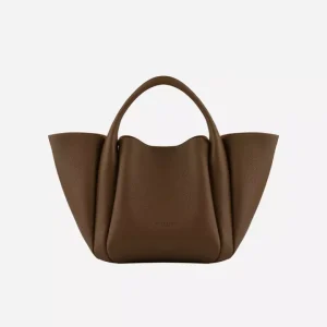 Medium Satchel Bag Cowhide – Taupe