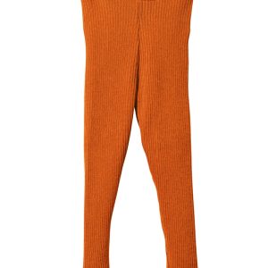 Disana ribbebukse i 100% økologisk merinoull orange