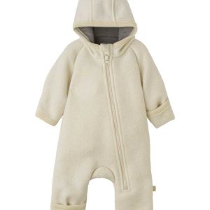 Disana zip ulldress i 100% kokt økologisk merinoull Natur