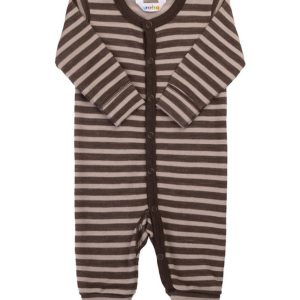 Joha heldrakt i ull striper dark brown
