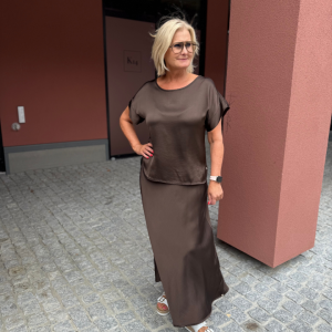 Skirt Bias Cut – Mokka