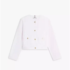 TH Lady jacket-hvit m/gullknapper