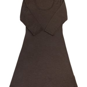 Joha Dame nattkjole i ull/silke dark brown