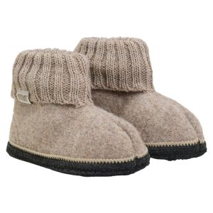 HUTTEliHUT ulltøfler Camel Melange