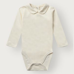 Hust&Claire body Beate ull/bambusviskose krage Ivory