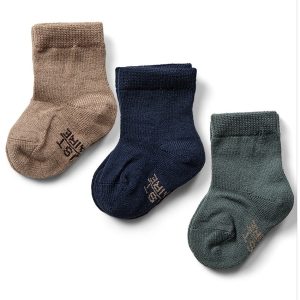 Hust&Claire 3-pack sokker i ull/bambusviskose Blues