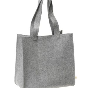 Disana shopper bag i 100% økologisk resirkulert merinoull Grey