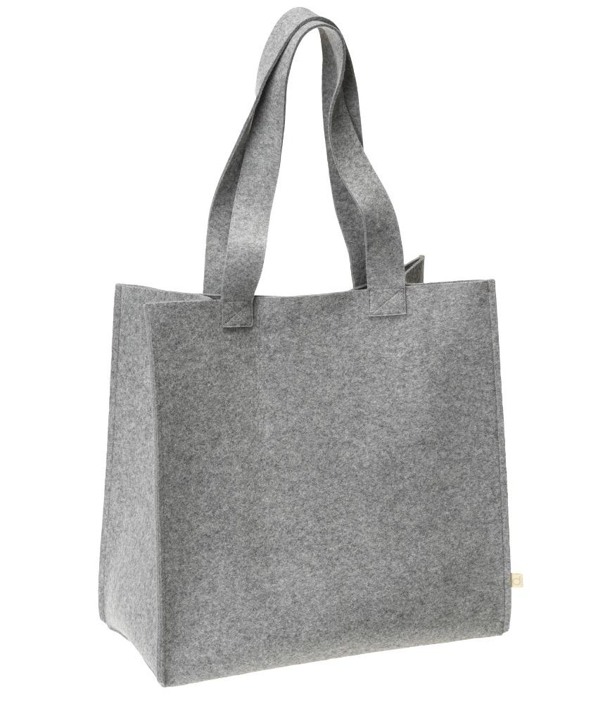 Disana shopper bag i 100% økologisk resirkulert merinoull Grey