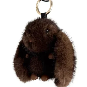 Bag charm kanin – Brun