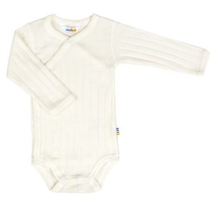 Joha basic ull/silke omslagsbody ribb off white