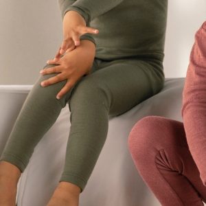 Engel longs økologisk ull/silke Olive