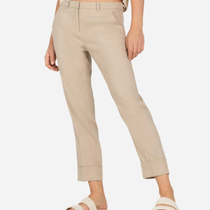 Krystal Linen Pants – Beige