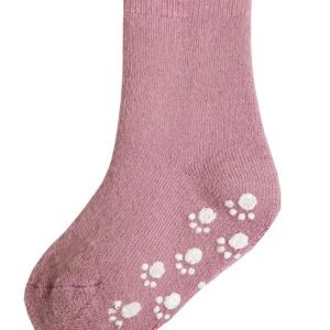 Joha basic ullfrotte sokker antiskli knotter rosa