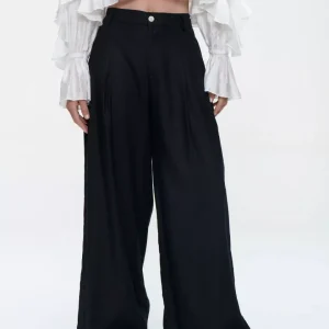 Takara Linen Pants – Black