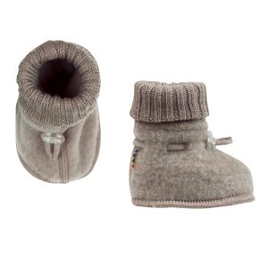 Joha basic ullfleece babytøfler sesame melange