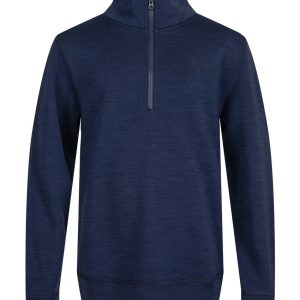 Vilje & Ve Alfie 1/2 zip genser ull/bambusviskose Classic Navy