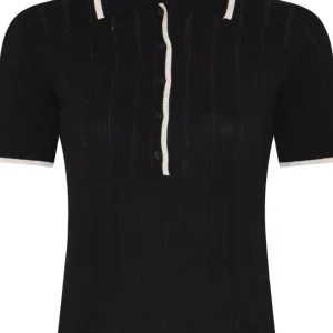 Valenzia Knit Polo – Black