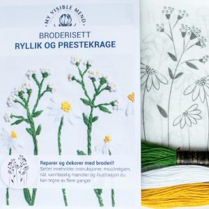 My Visible Mend Broderisett Ryllik og Prestekrage