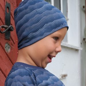 ColorWool Merino dobbel lue i ull/bambusviskose nordlys hav