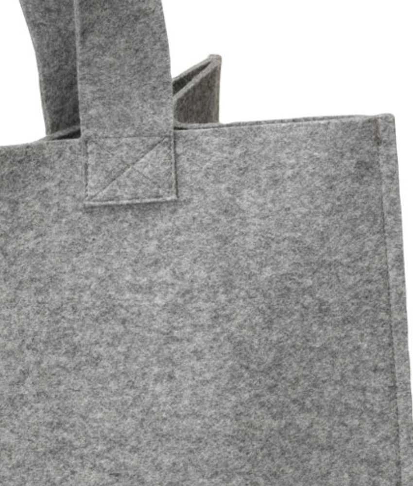 Disana shopper bag i 100% økologisk resirkulert merinoull Grey - Image 3