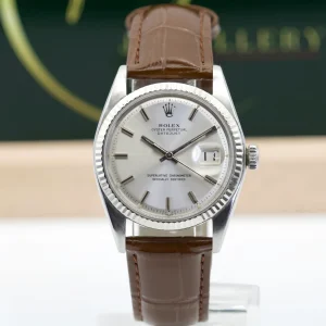 Rolex DateJust 36mm med hvitt gull bezel- med garanti