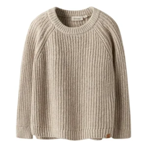 Lil’Atelier – Genser Rumba Knit Loose Oxford Tan Melange
