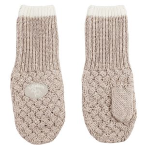 Lillelam classic votter i ull lys beige