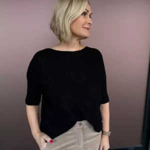 Boatneck Sweater – Nero