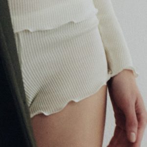 Oscalito dame ribb boxer ull/silke ivory