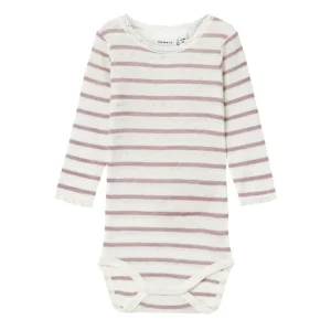 Name It – Body Ull Baby Wang Striper Purple Dove